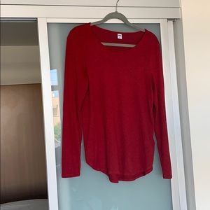 Red Long Sleeve Old Navy T-shirt Size M